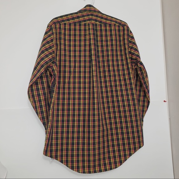 Lands'end Double Tattersall Check Button DownShirt - Picture 4 of 8